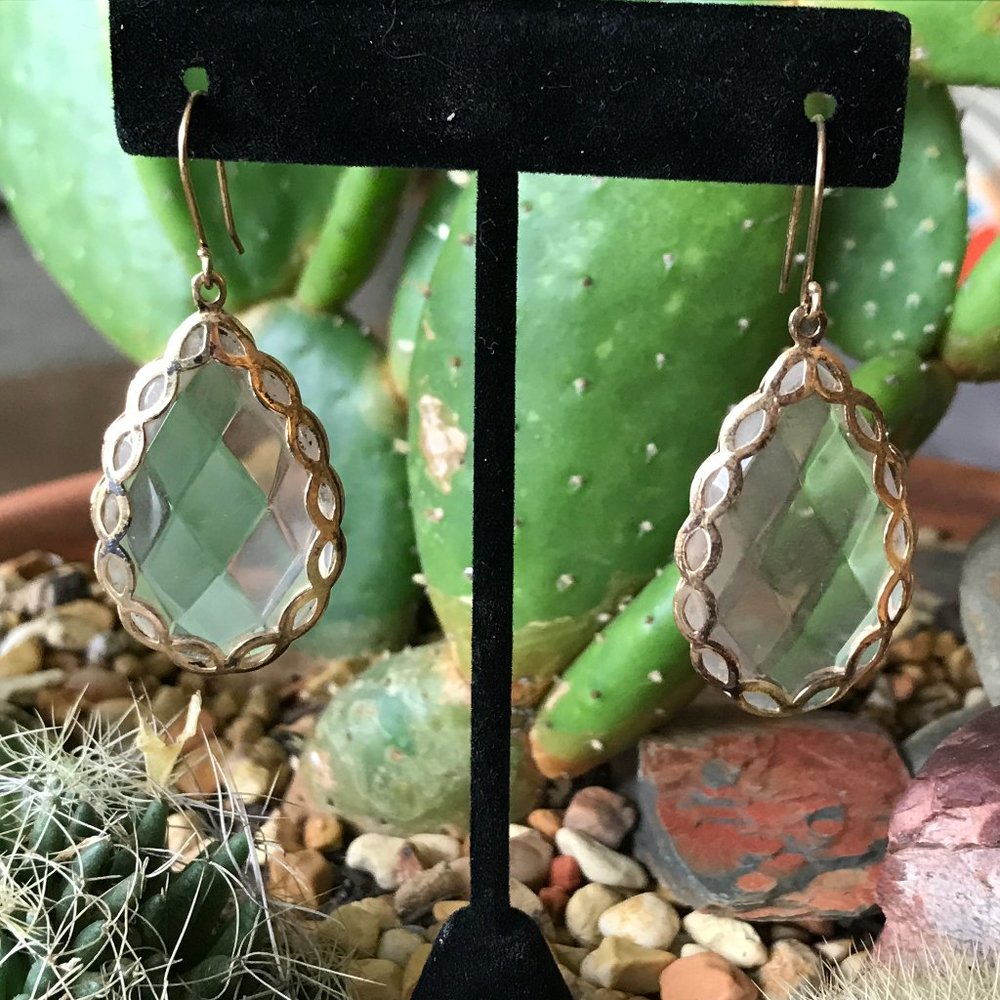 Tear Drop Crystal Earrings